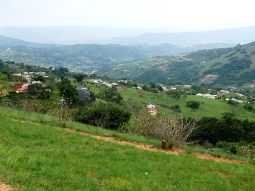 Panoramic view of our latest hill crossing.